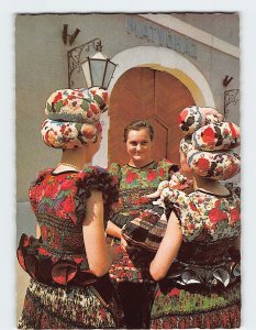 Postcard Peasant costume, Mezőkövesd, Hungary