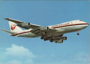 Aviation Postcard - Japan Air Lines, JAL Boeing 747 Aeroplane  RR13513