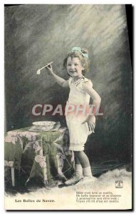 Old Postcard Fun Children's soap bubbles