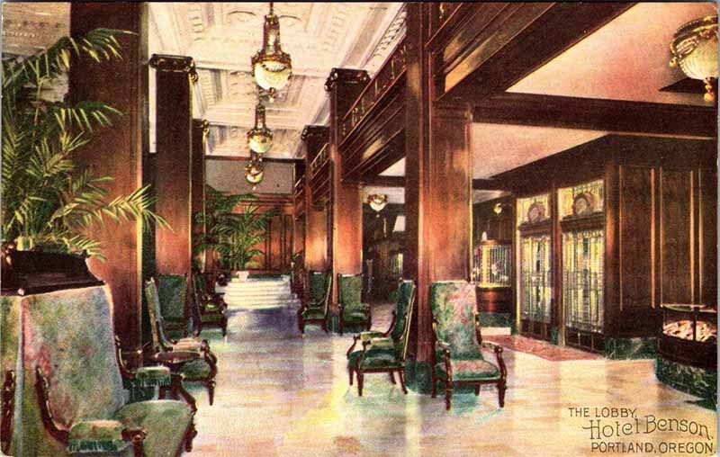 Postcard HOTEL SCENE Portland Oregon OR AO0095