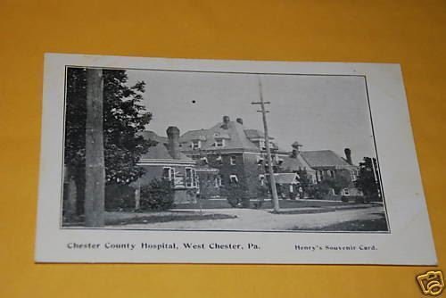 Postcard Chester County Hospital West Chester PA