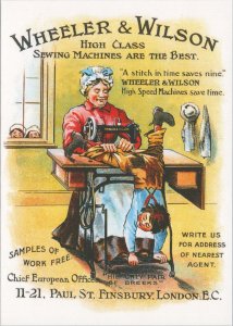 Advertising Postcard - Wheeler & Wilson Sewing Machines, Robert Opie RR22307