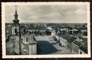 h4041 - CZECHIA Goding/ Hodonin 1942 Birds Eye View. Real Photo Postcard. Hitler