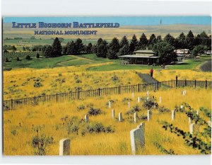 Postcard Little Bighorn Battlefield National Monument Crow Agency Montana USA