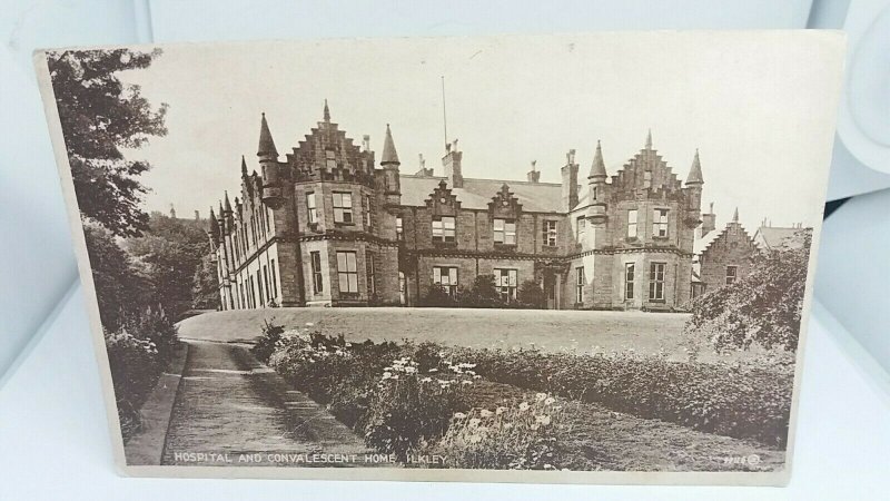 Hospital and Convalescent Home Ilkley Yorkshire Antique Vintage Postcard