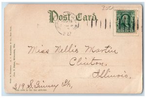 c1905 Rustic Bridge Irving Park Chippewa Falls Wisconsin WI Posted Postcard