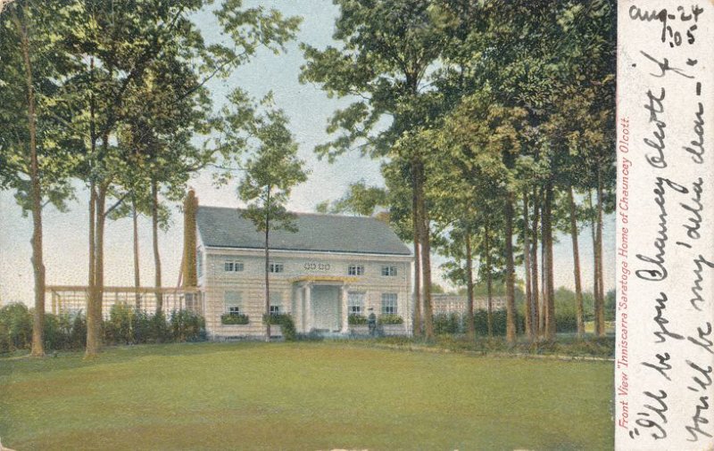 Saratoga Springs NY New York Front View Inniscarra - Chauncey Olcott Home - UDB