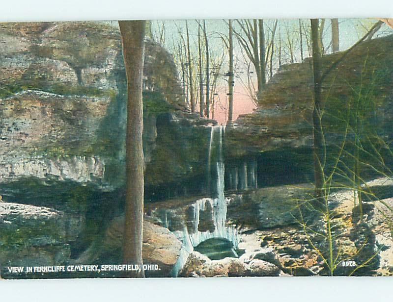 Divided-Back WATER SCENE Springfield Ohio OH hk3467