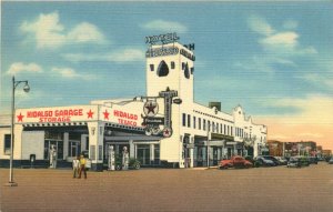 Hidalgo Texaco, Railroad Avenue Looking West, Lordsburg NM Vintage Postcard