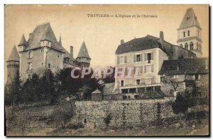 Old Postcard Thiviers The Church and the Chateau