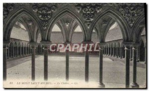 Old Postcard Mont Saint Michel cloister