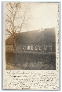 c1910 Sunny Day House View Wersabe Saxony Germany RPPC Photo Postcard