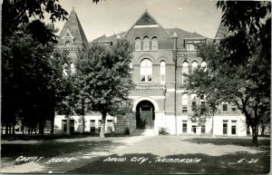 Vtg Postcard 1940s RPPC David City Nebraska NE Court House - Unused P9