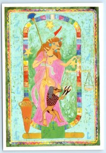 LIBRA ~ Egyptian Zodiac Symbol~ KANTARO Artist 1992 Art Unlimited 4x6 Postcard