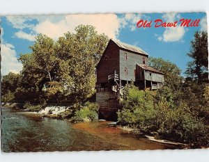 Postcard Old Dawt Mill Southern Missouri Ozarks Tecumseh Missouri USA