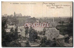 Old Postcard Fougeres Panorama Tower Surienne