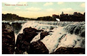 Postcard WATER SCENE Paterson New Jersey NJ AS7324