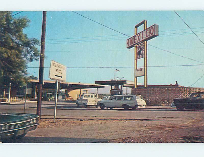 Unused Pre-1980 LARGE MEXICO SIGN Del Rio Texas TX hn1406
