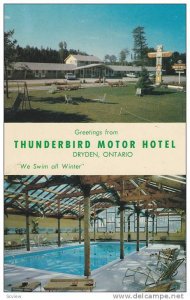 Swimming Pool, Thunderbird Motor Hotel, Ontario, Canada, 40-60s