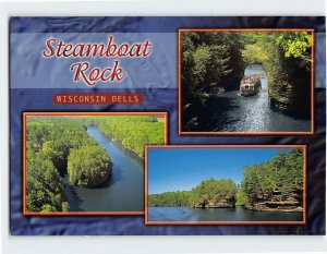 Postcard Steamboat Rock, Wisconsin Dells, Wisconsin