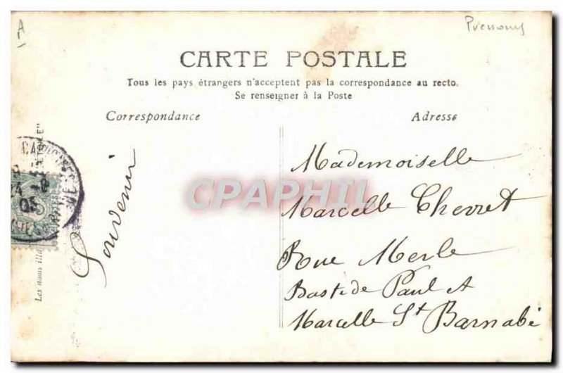 Postcard Old Marcelle Surname