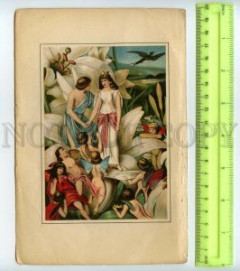 492827 Ludwig Richter Lithograph for Andersen's fairy tale Thumbelina