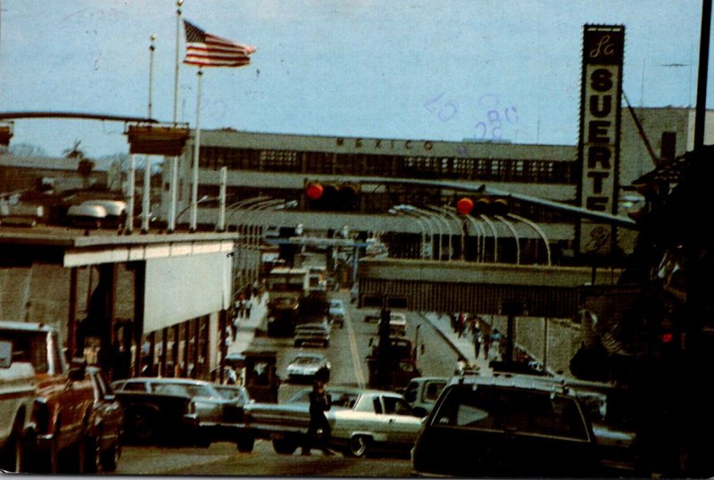 Mexico Nuevo Laredo View Of Old International Bridge Toward Mexican Customs 1985