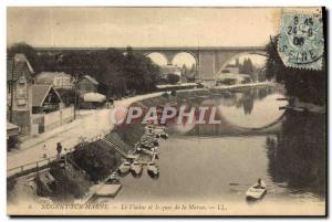 Old Postcard Nogent Sur Marne Viaduct And The Quai De La Marne