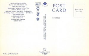 YOUR HOST MOTOR INN Niagara Falls Roadside Pool TV Mid-Century Modern 1960s