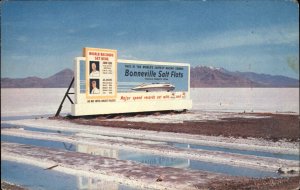 Salt Lake City Utah UT Salt Flats Racing c1950s-60s Postcard