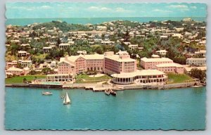 Vintage Postcard - The New Princess   Hamilton Harbor  Bermuda