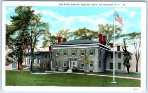 AMSTERDAM, New York  NY    GUY PARK MANOR  erected 1766   ca 1920s Postcard