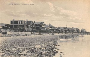 Pocasset Massachusetts boats beach along North Shore antique pc ZD549760