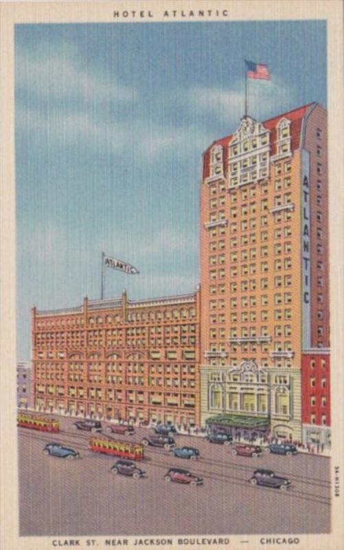 Illinois Chicago Hotel Atlantic Curteich