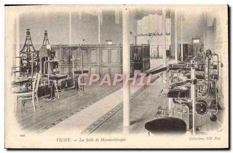 Old Postcard Vichy The room mechanotherapy