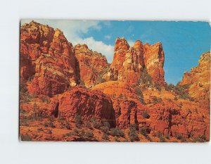 Postcard Red Rocks Of Oak Creek Canyon, Arizona