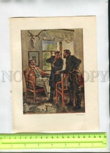 476371 USSR Leo Tolstoy Anna Karenina artist Venetian Vintage illustration