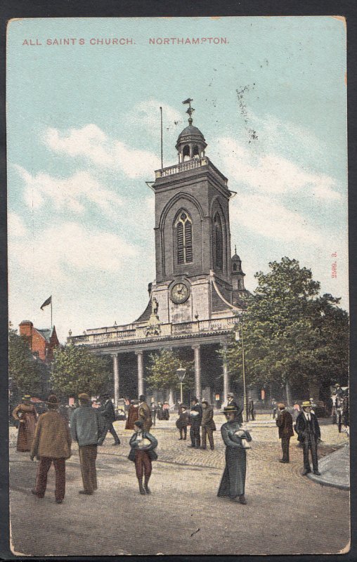 Northamptonshire Postcard - All Saints Church, Northampton   A8534