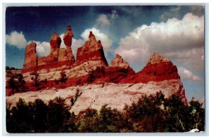 1955 The Giants Rock Formation S.E. of Gallup South of Highway US 66 NM Postcard 