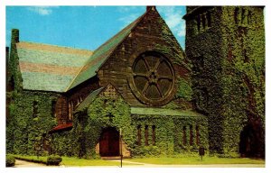 Postcard CHURCH SCENE Springfield Massachusetts MA AS4230