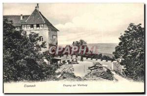 Old Postcard Eisenach Eingang zur Wartburg