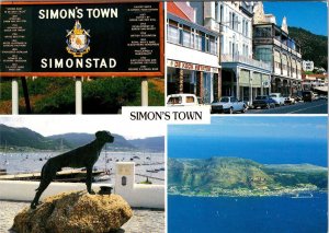 Simon's Town, South Africa  SIGN~ST GEORGE STREET SCENE~De Kook  4X6  Postcard