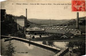 CPA THIZY - Usine de MM Fanger et Girin - Vue prise route du Tram (573012)