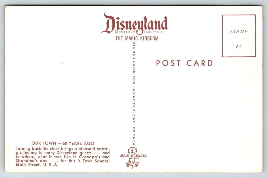 Vintage DisneyLand Postcard - Our Town 50 Years Ago | Other / Unsorted ...