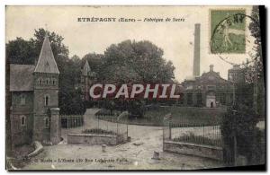 Old Postcard Candy Etrepagny sugar factory