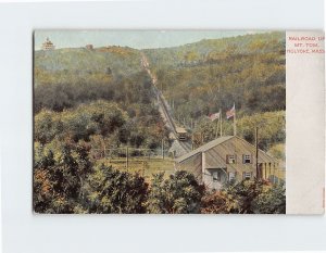 Postcard Railroad Up Mt. Tom, Holyoke, Massachusetts