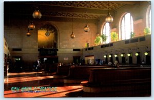 NEW HAVEN, CT ~ Interior RAILROAD STATION Train Depot ca 1990s ~ 4x6 Postcard