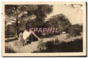 Postcard Old Scout Jamboree Scout Camp A lovely corner in Provence