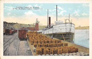 Michigan Copper County Loading Copper On Steamer - Misc, Michigan MI