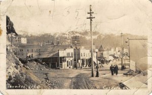 RPPC CORDOVA Tailor Shop Sign Alaska Street Scene 1925 Thwaites Vintage Postcard